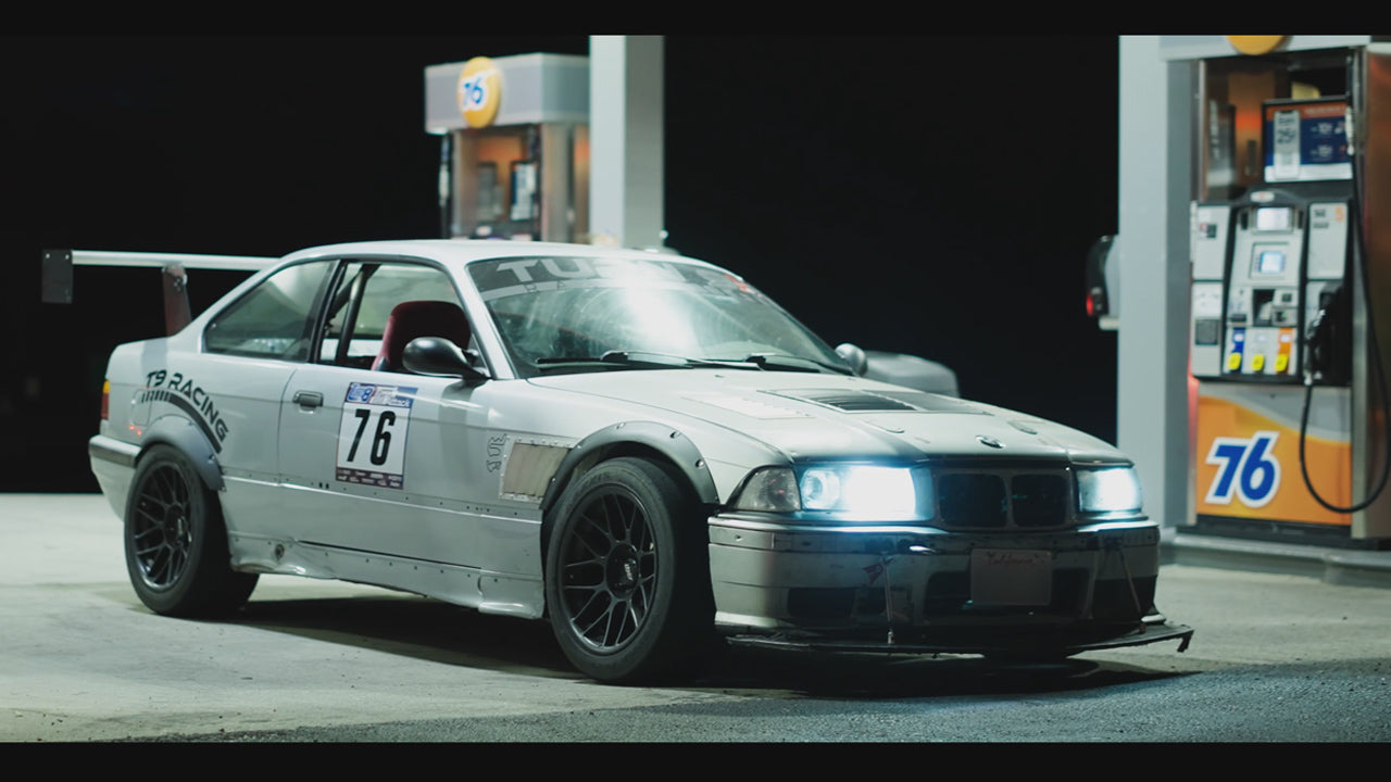 Load video: BMW E36 race car - Ridge Chaser Touge Videos